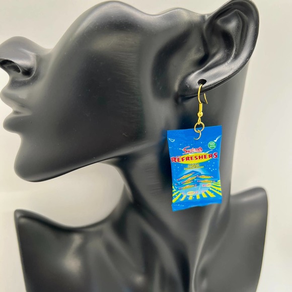 Mini Brands Earrings - Swizzles Earrings - Lemon Candy Accessories - Halloween - Picture 6 of 6
